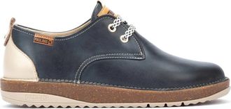 Pikolinos Baza Veterschoen - Dames - Veterschoenen - Blauw - 36 EU - Leer - Schoenen
