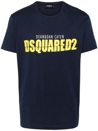 Dsquared2 Katoenen T-shirt - Blauw