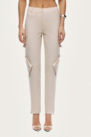 Nocturne Pocket Detail Trousers in Ivory at Nordstrom, Size X-Small