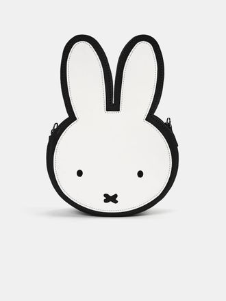 The Cambridge Satchel Company The Miffy Face Cross-Body Bag - Black and Brilliant White