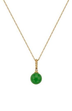 Effy Jade & Diamond Accent Pendant Necklace in Green at Nordstrom Rack, Size 18