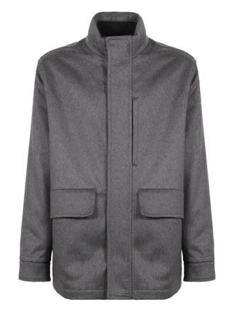 Slowear buttoned flap pocket coat - men - Virgin Wool/Nylon/Cashmere/Wool/Polyester/Spandex/Elastane - 46 - Grey
