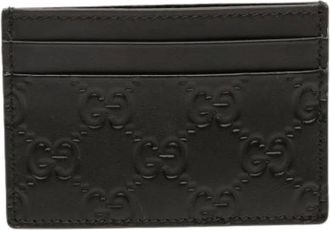 Gucci Pre-owned Wallets, female, Black, Size: ONE SIZE Pre-owned Leather Wallet