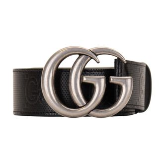 Gucci Leather Belt - male - Gucci - Belts - Black - 70 CM - Accessories