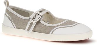 Carel Womens Canvas Sport Ballerinas Beige Upper: Cotton; Sole: Rubber Flat Shoes
