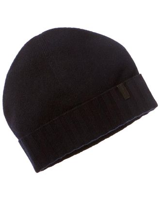 Vince Reverse Jersey Cuffed Boiled Cashmere Hat