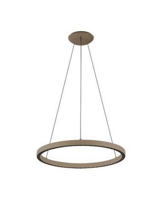 Mantra Mantra L&aacute;mpara De Techo Led Colgante Riumar Redondo 40+15w 3000k 62,8cm &Oslash; Blanco/negro/arena