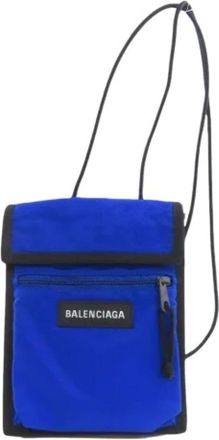 Balenciaga Pre-owned Cross Body Bags, female, Blue, Size: ONE SIZE Pre-owned Vintage Shoulder Bag