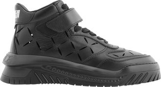 Versace Mens Black / Palladium Odissea High Top Sneakers, Brand Size 40 ( US Size 7 )