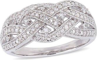 Rina Limor Silver 0.24 Ct. Tw. Diamond Ring