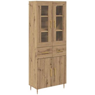 vidaXL Highboard with Drawer 2 pcs Artisan Oak Engineered Wood vidaXL