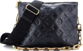 Louis Vuitton Coussin Bag Monogram Embossed Lambskin PM crossbody bag - Zwart