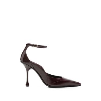 Jimmy Choo London Quinci Pointed-toe Ankle-strap Pumps