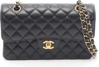 Chanel Pre-owned Vintage Schoudertas - Dames - Vintage Schoudertas - Zwart - ONE Size - Leer - Vintage