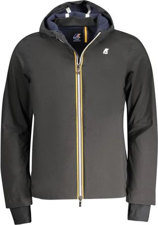 K-Way Zwarte Heren Hoodie Jas - Heren - Zomerjassen - Zwart - XL - Polyester - Jassen