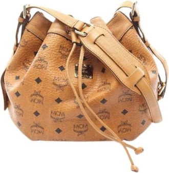 MCM Pre-owned Visetos Coated Canvas Shoulder Bag - Pre-owned - Mujer - Marr&oacute;n - ONE SIZE