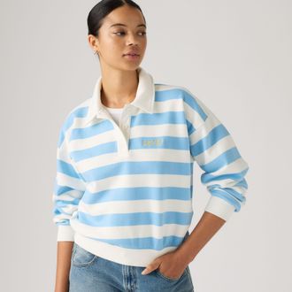 Levi's Graphic Vintage Rugby Fleece - Womens - XS - Blue