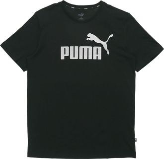 Puma Logo Printed Short Sleeve TEE Black 583843-01