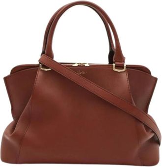 Cartier Pre-owned Vintage Schoudertas - Dames - Vintage Handtas - Bruin - ONE Size - Leer - Vintage