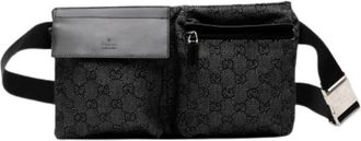 Gucci Pre-owned Belt Bags, female, Gray, Size: ONE SIZE Pre-owned Vintage Denim Belt Bag