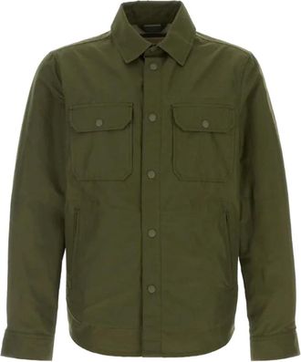 Woolrich Light Jackets, male, Green, Size: XL Shirt Jacket