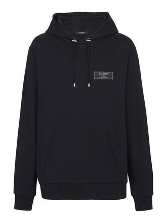 Balmain Balmain Logo-Patch Hoodie