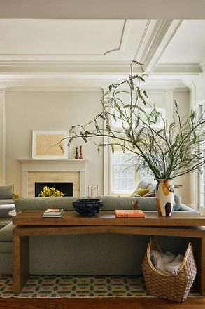 Anthropologie Matthes 79 Wood Console Table