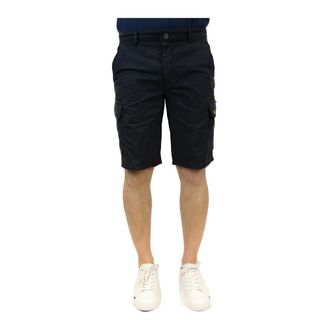 Lyle & Scott Korte Broeken, Heren, Zwart, W31, Katoen, Katoenen Bermuda Shorts