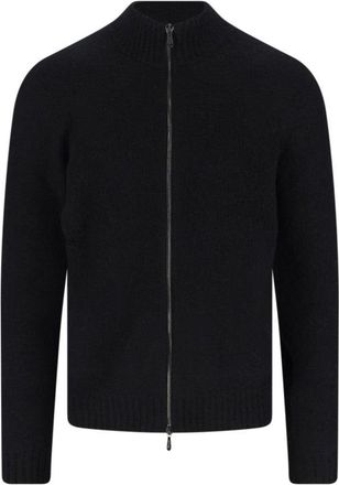 Drumohr Classic Black Sweater With Round Neckline