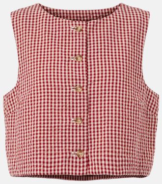 Possé Rio gingham cotton top