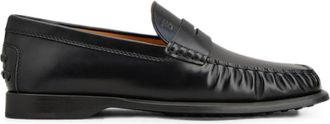 Tod's Black Leather Loafers