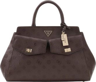 Guess Blake Large Satchel - Dames - Handtassen - Bruin - ONE Size - Tassen