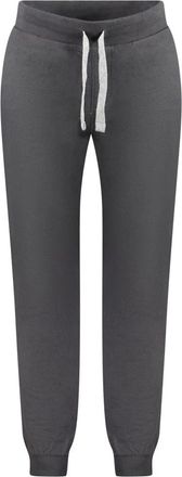 North Sails Zwarte katoenen sportbroek met applicatie - Heren - Sweatpants - Grijs - M - Katoen - Broeken
