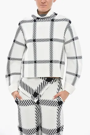 Stella McCartney Maglia A Maniche Lunghe LUMBERJACK A Collo Altro Con Motivo Check Stella McCartney