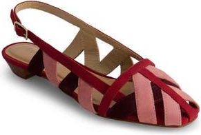 Bernardo Glinda Slingback Flat in Rosewood/Petal/Aubergine at Nordstrom Rack, Size 8.5