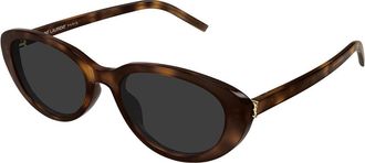 Saint Laurent SL M154/K Asian Fit 003 Womens Sunglasses Tortoiseshell Size 55 - Free RX Lenses - Free RX Lenses