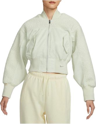 Nike (WMNS) Nike Sportswear Collection High-Pile Fleece Bomber Jacket Sea Glass Green FB8779-020