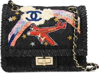 Chanel Borsa a spalla Night Flight Reissue 2.55 Flap 2006 - Nero
