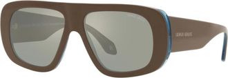 Giorgio Armani Zonnebrillen AR 8185 - Heren - Zonnebrillen - Bruin - 56 MM - Accessoires