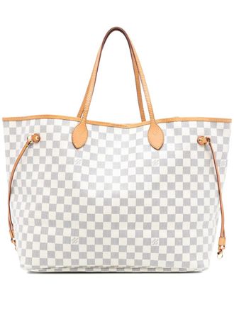 Louis Vuitton 2010 Damier Azur Neverfull GM tote bag - Bianco