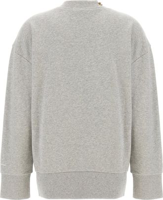 Stella McCartney Chain-Embellished Cotton Sweatshirt - Gray