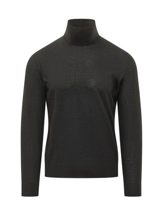 Ermenegildo Zegna Black Turtle Neck Sweater