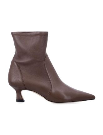 Stuart Weitzman Brown Leather Ankle Boots