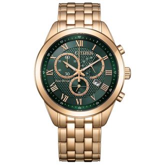 Citizen Chronograph Green Dial Mens Watch AT2603-59X