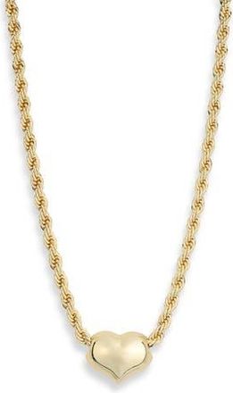 Eye Candy Los Angeles Jolie Heart Necklace in Gold at Nordstrom Rack