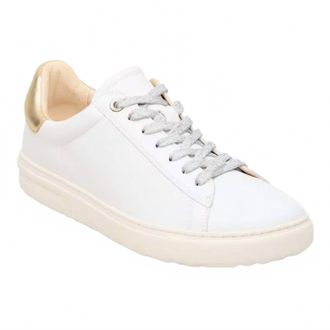 Birkenstock Womens Bend Low Sneaker - Narrow In White/gold