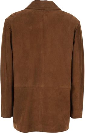 Tagliatore Womens Suede Jacket Flavia Brown Lamb Blazers