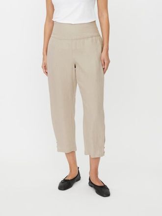 Masai Mapenna Cropped Linen Trousers in Natural at Nordstrom, Size Xx-Large