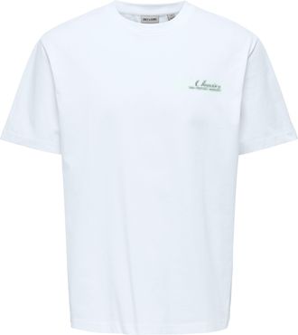 Only & Sons T-Shirt ONLY & SONS ONSFRED LIFE RLX SS PRINT TEE NOOS, Herren, Gr. XXL, hellwei&szlig; print:chairs, Jersey, Obermaterial: 100% Baumwolle, bedruckt, relaxe