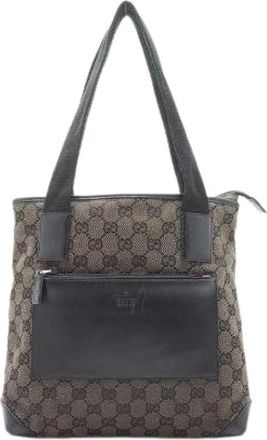 Gucci Pre-owned Handbags, female, Brown, Size: ONE SIZE Pre-owned Leather Handbag